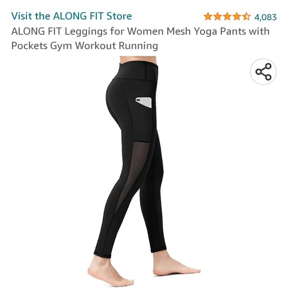 Along Fit mesh design leggings - Picture 1 of 1